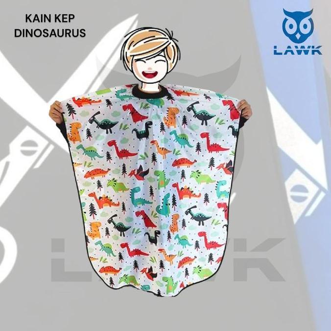 Barber Cape Anak Model Dinosaurus Kain Kep Kain Kip Cukur Rambut Terlaris