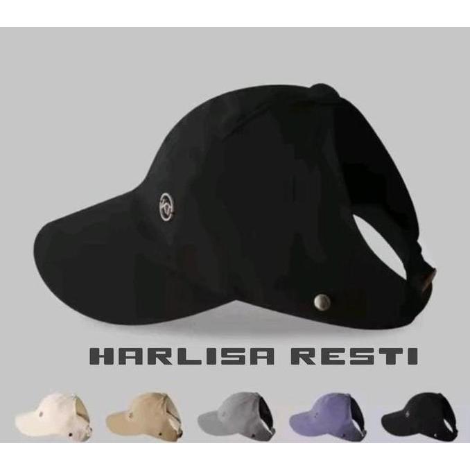 Kunura- [Ready] Topi Kait Masker Anti Uv / Topi Wanita Masker Dapat Di Ikat / Topi Pelindung Matahar