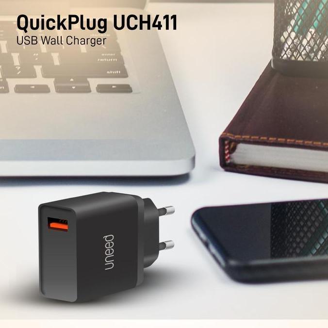 UNEED QuickPlug Wall Charger Quick Charge 3.0 Max 18watt UCH411