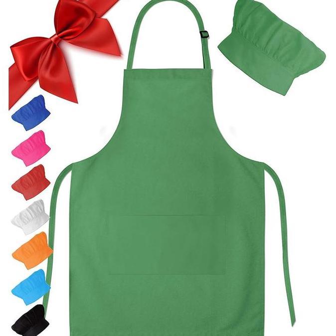 Cucina- Topi Koki Anak Dan Celemek Anak