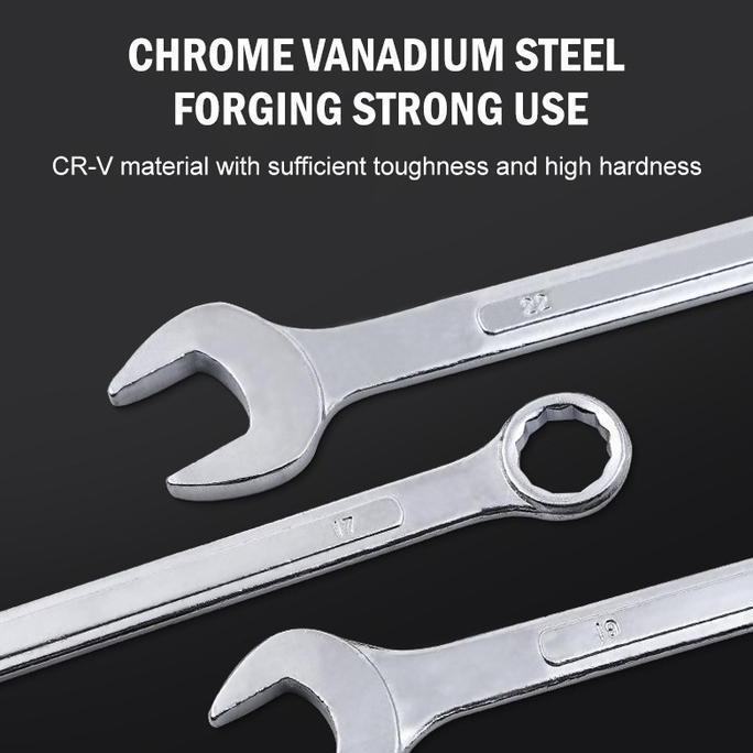 COD1 SET 14 PCS 8-24MM Tool Kunci Ring Pas Set Kunci Pas Harga Murah Barang Berkualitas Original / S