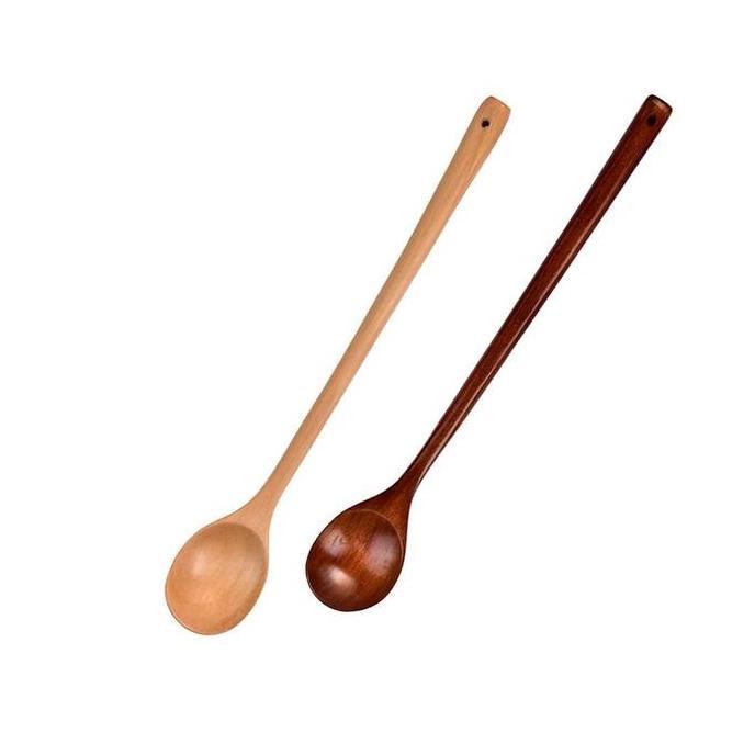 Taberu- Sendok Kayu Panjang 33Cm / Sendok Masak Kayu / Sendok Kayu Korea / Sendok Kayu Jepang /