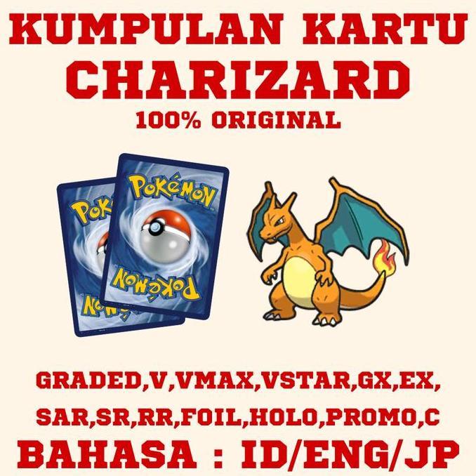 Terlaris Koleksi Kumpulan Kartu Pokemon Charizard Original Ex Gx V Vmax Vstar Graded Card Psa 10 Pro