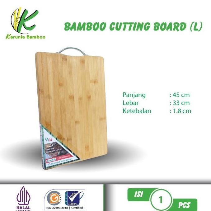 Talenan Bambu ukuran besar / Bamboo cutting board / chopping board