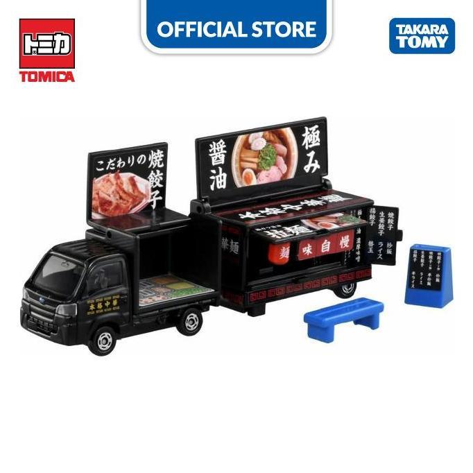 Tomica Long #142 Subaru Samber Kitchen Trailer
