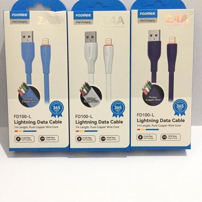 Foomee Kabel Data FD100-M Micro/FD100-C Type-C/FD100-L Lightning 1M