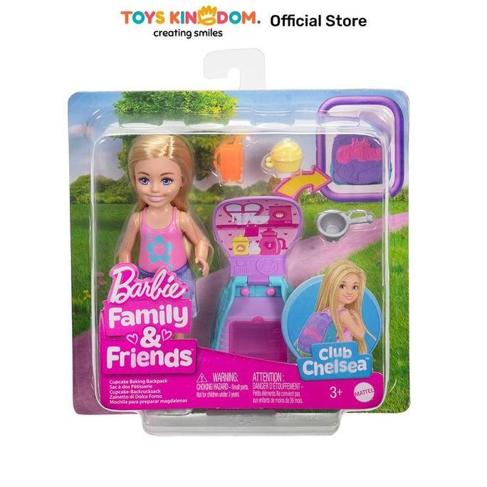 Toys Kingdom Barbie Family & Friends Set Boneka Chelsea Cupcake Baking Backpack - Mix Kids Toy Bonek