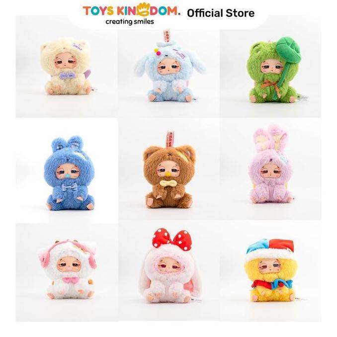 Toys Kingdom Baby Three Gantungan Kunci Boneka Sleepy Baby DouDou Random Key Chain Penanda Kunci Ser