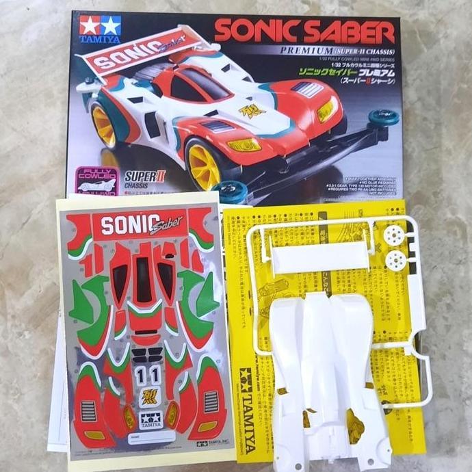 Body Sonic Saber Premium + Decal + Dus Manual Book Ori Tamiya