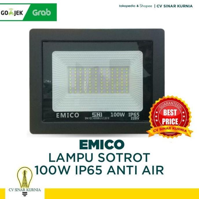 Lampu Sorot Emico/Lampu LED 100 Watt IP65 ANTI AIR EMICO/Putih
