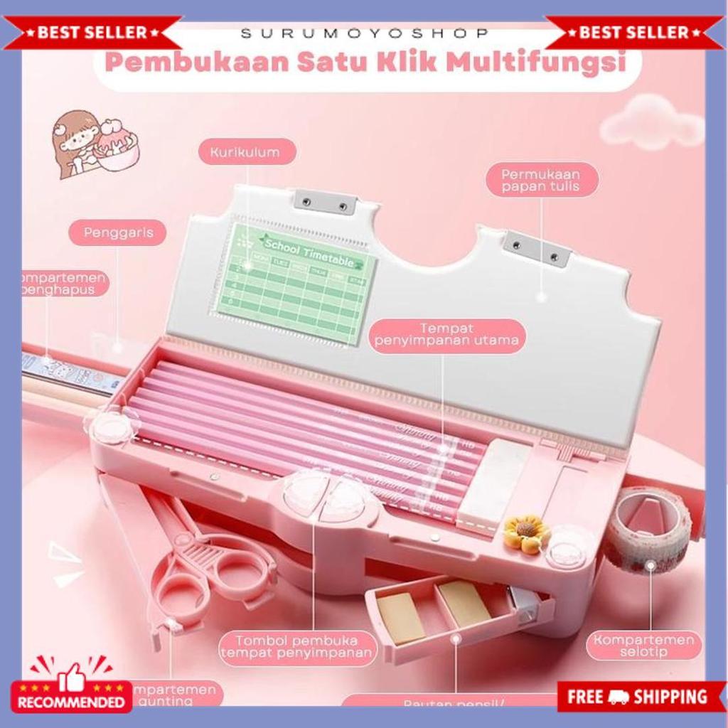 Promo [Ready] Aimilo Kotak Pensil Anak Perempuan Tempat Pensil Anak Perempuan Kotak Pensil Multifung