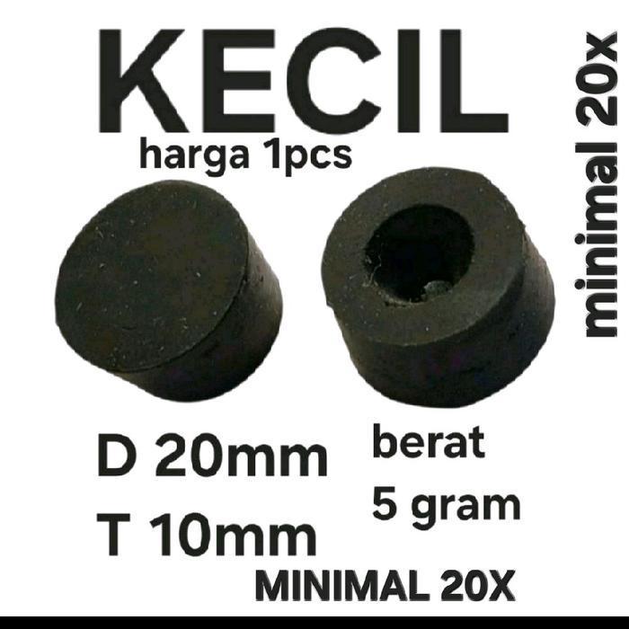 ( KAKI KARET KECIL ) HOLDER DUDUKAN TATATAN ALAS KAKI KARET HITAM BOK BOX AMPLI AMPLIFIER MEJA KURSI