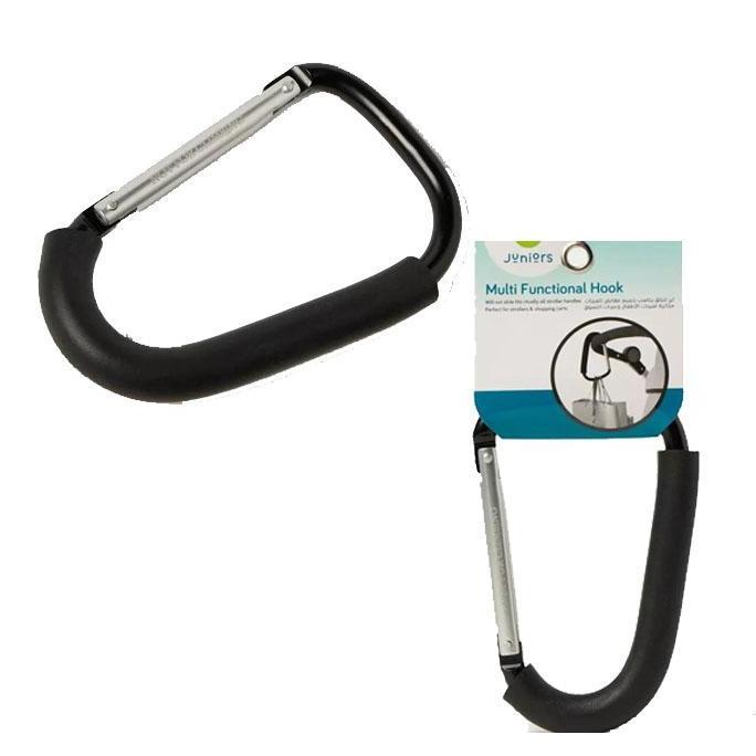 Gantungan Stroller Hook Aluminium Anti-Slip Busa Ergonomis Juniors Kait Multi-Fungsi