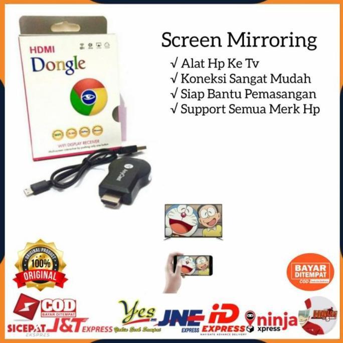 [COD] ANYCAST DONGLE WIRELESS PENYAMBUNG HP KE TV / ANYCASH DONGEL MIRACAST WIFI / ALAT PENGHUBUNG H