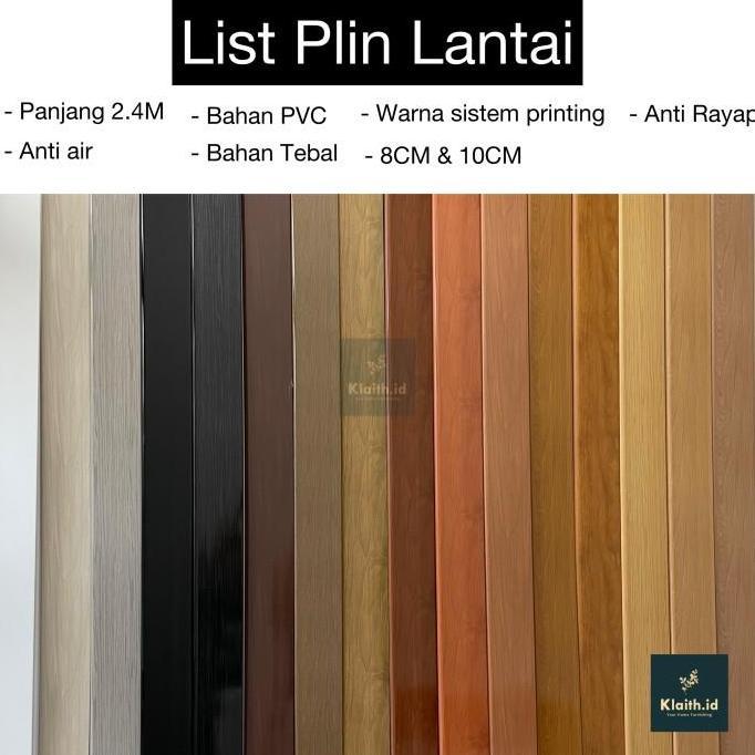 Lis Skirting PVC Plint Merk Kangbang Tinggi 10 Cm