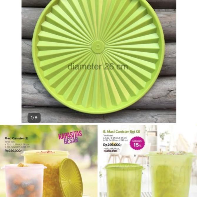 Tutup toples tupperware deco canister