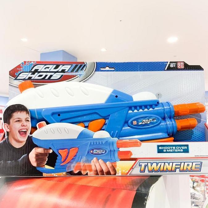 Emco Aqua Shots Twin Fire Watergun Pistol Air