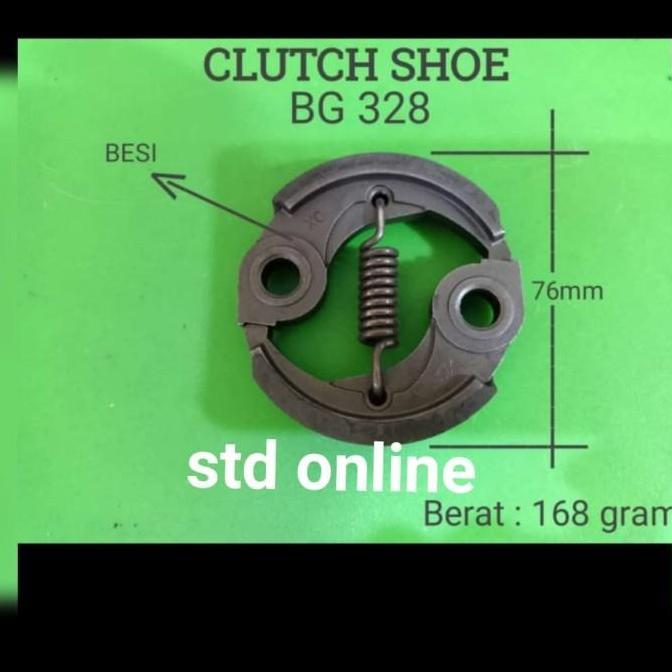 328 clutch shoe mesin potong rumput kampas rem