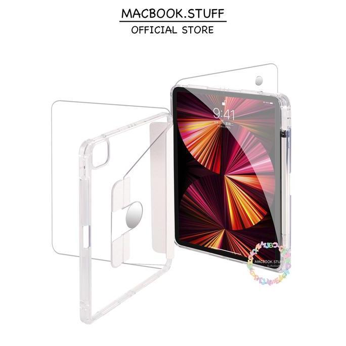 Hard Case IPAD Full Acrylic With Pen Holder for IPAD AIR 3 4 5 / IPAD GEN 7th 8th 9th / IPAD PRO 11 