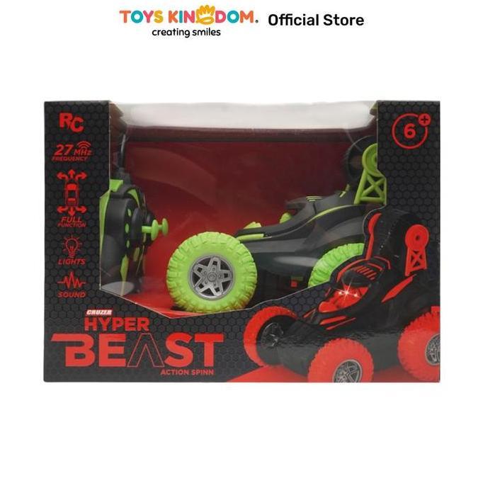 Toys Kingdom Cruzer Hyper Beast Action Spin Remote Control - Hijau Toys Kids Toy Mainan Kendaraan Da