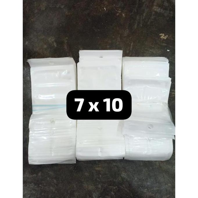100 PCS PLASTIK KLIP ZIPLOCK / PLASTIK PUTIH SUSU / PLASTIK KEDAP UDARA