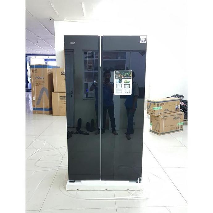 KULKAS GEA G2D 472 LEMARI ES 2 PINTU G2D-472 G2D472 SIDE BY SIDE