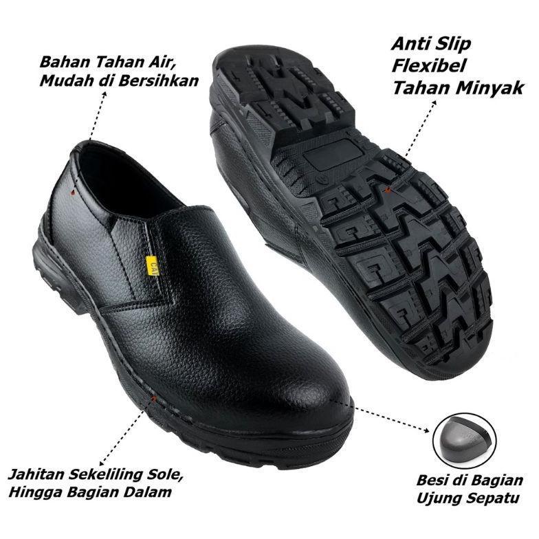 Termurah Sepatu Safety Semi Boots Ujung Besi / Sepatu Safety Kerja Pria/Wanita Sepatu Safety Caterpi