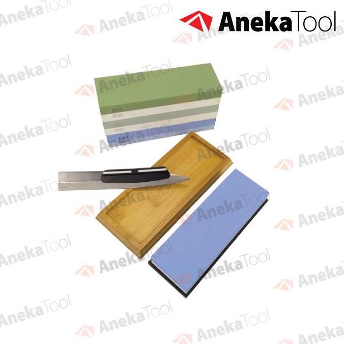 AT Batu Asah #400 1000 5000 10000 Pengasah Pisau Natural Whetstone