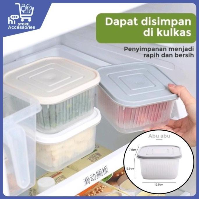 KOTAK FRESH SARINGAN SAYURAN | BOX TEMPAT TIRISAN BAWANG/BUAH/SAYUR