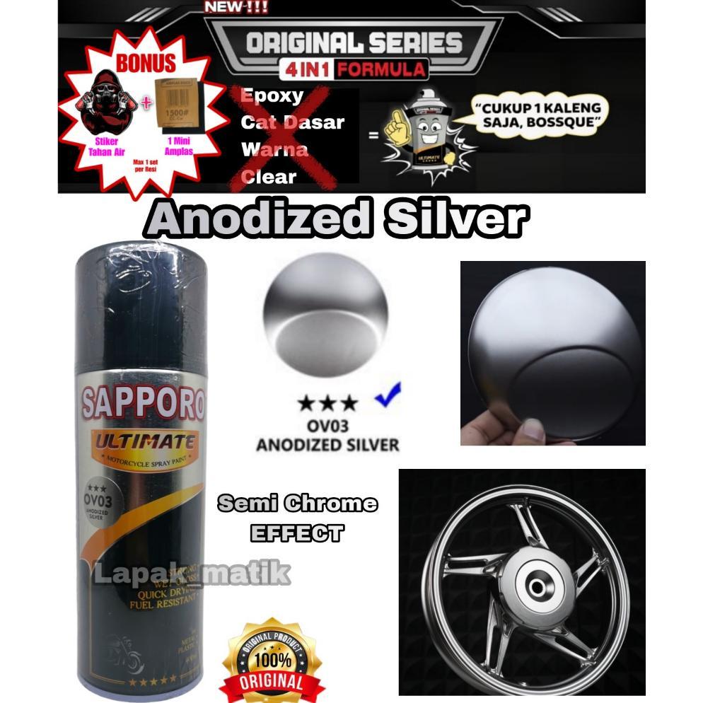 Pilok Sapporo Ultimate ANODIZED SILVER OV03 OVO3 0V03 ALUMUNIUM SILVER