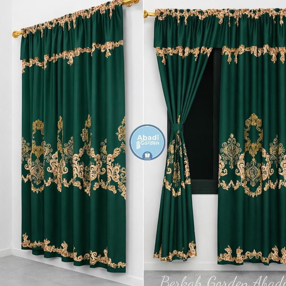 Gorden Serut 2 Meter Gorden Panjang Tirai Jendela Gorden Pintu
