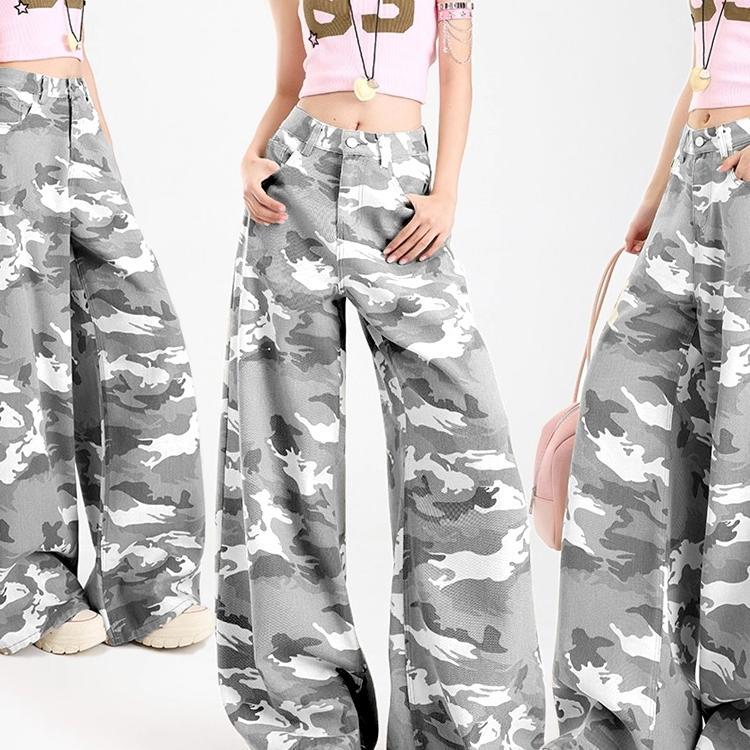 Celana Army Wanita Celana Camouflage Wanita Celana Denim Wanita Streetwear Wanita
