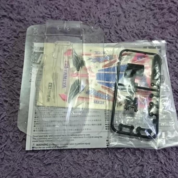 tamiya body polycarbonate dan stiker set avante mk II pink original