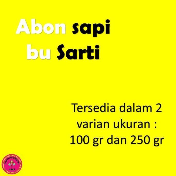ABON SAPI BU SARTI SURABAYA 100 gram