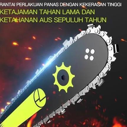 Powerx- Zper Cordless Chainsaw Gergaji Mesin Lithium Gergaji Rantai Elektrik Portable Genggam Lithiu