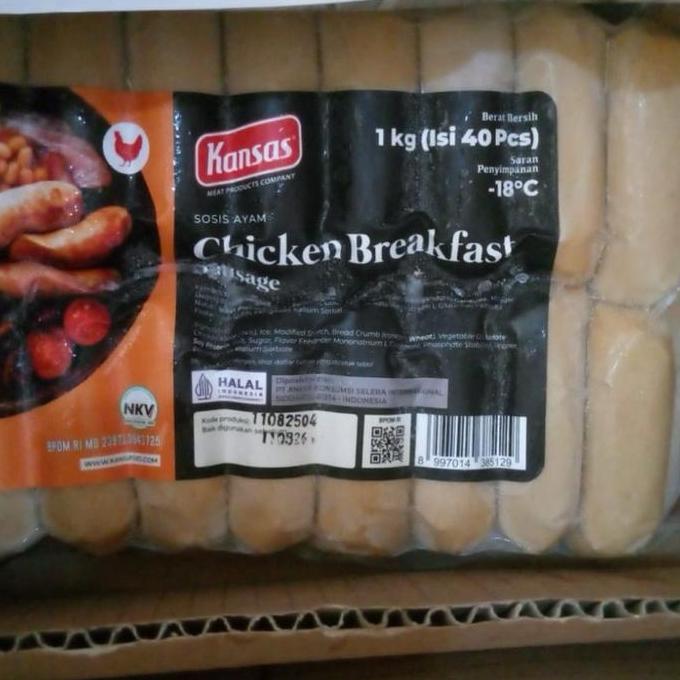 Beff- Kansas Smoked Chicken Sausage Sosis Ayam Asap 1Kg