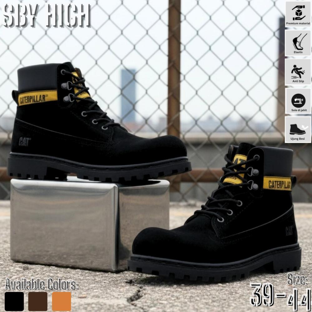 Grade Ori Boots Termurah  Sepatu Pria Septi Pdl Boot Ujung Besi Caterpilar Syb High Muncak Outdoor P