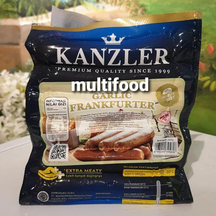 Beff- Sosis Kanzler Garlic Frankfurter / Sosis Sapi / Sosis Ayam Kanzler