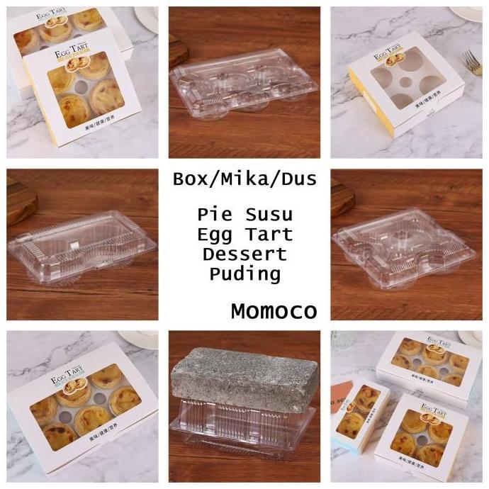 Box Egg Tart Mini Cake Box Kotak Kue Pie Susu Dus Kue Egg Tart Dessert