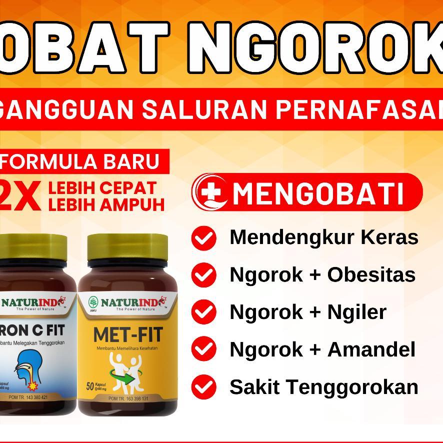 Obat Ngorok Mendengkur Keras Sakit Tenggorokan Herbal Bron C Fit Naturindo
