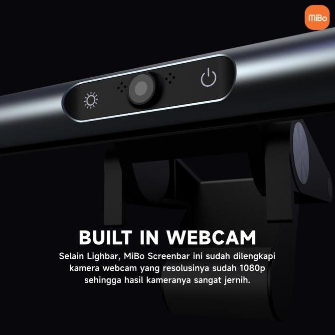 Mibo Screen Bar Webcam USB Monitor Light HD with Microphone