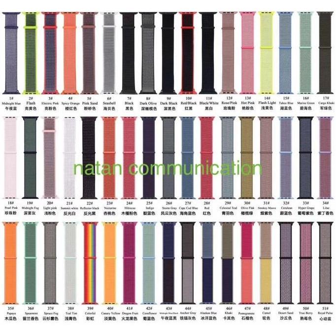 STRAP IWATCH SPORT LOOP NYLON APPLE WATCH SERIES 5 44MM 40MM TALI JAM