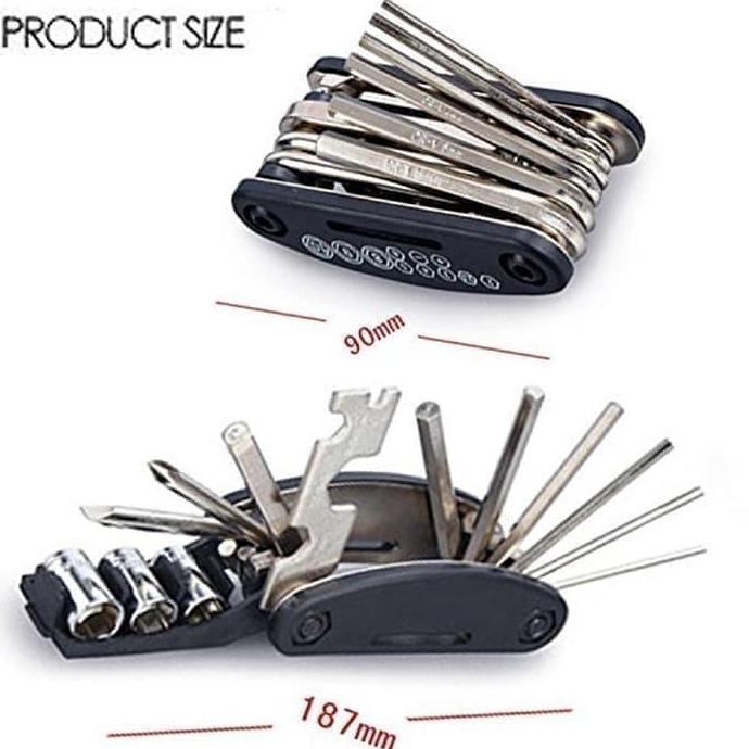 BKL Kunci L sok set portable mini tools set obeng kunci shock sepeda motor