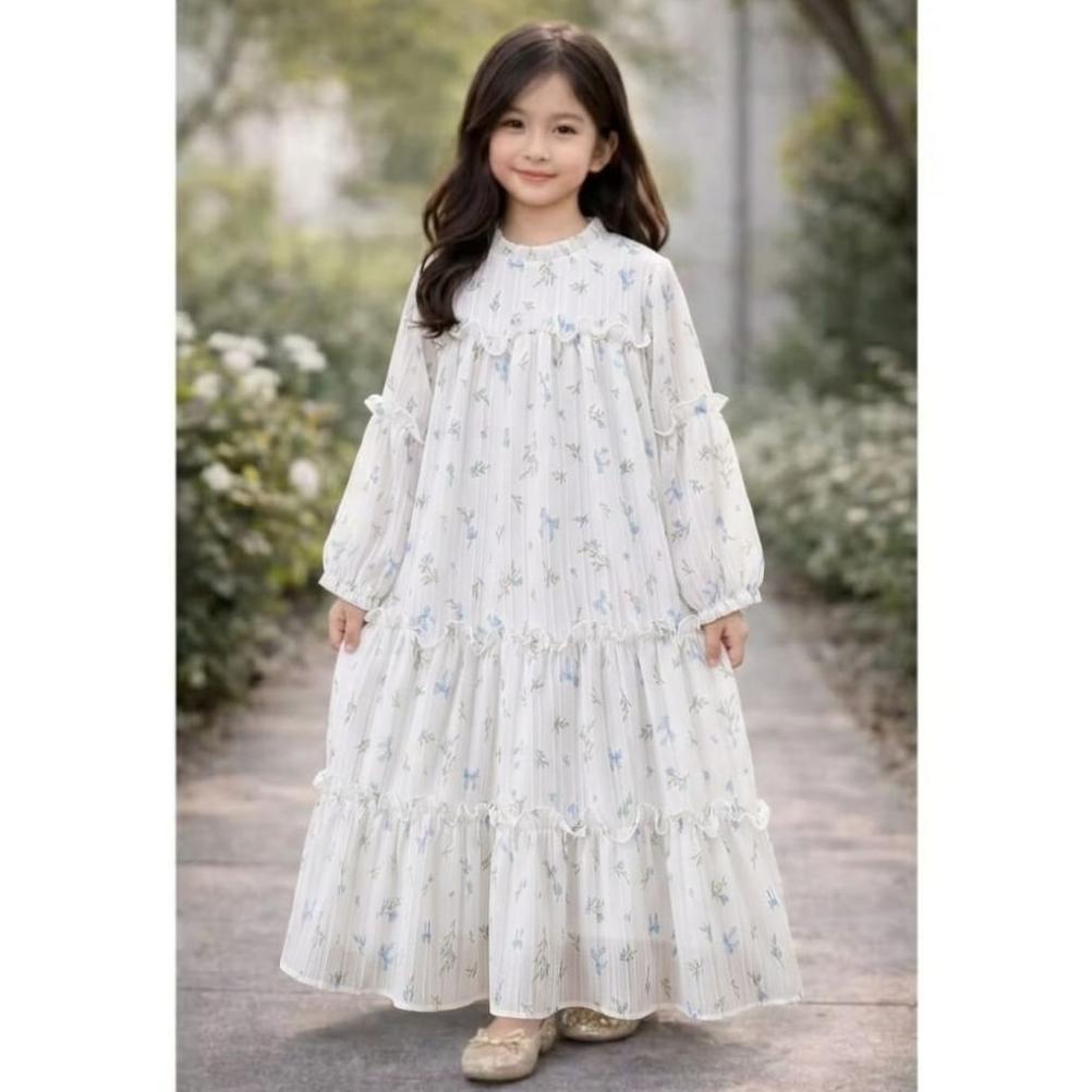 HEMAT ZANNY KIDS-SELENA GAMIS ANAK PEREMPUAN,GAMIS MOTIP ANAK,GAMIS  LEBARAN, BAJU ANAK PEREMPUAN,BA