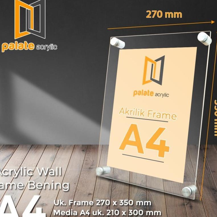Akrilik Frame A4 / Acrylic Frame A4 2Mm Landscape / Portrait