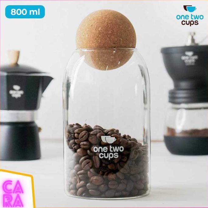 SHARANGE Toples Kaca Wadah Penyimpanan Kue Kering Minimalis Storage Jar E1