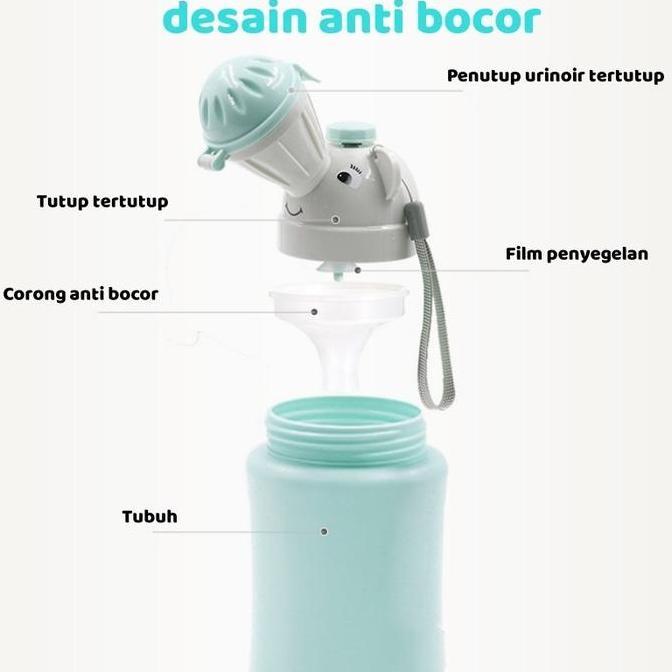 FV Urinoir perjalanan/urino/pispot urinoir/portabel perjalanan/pispot anak anti bocor dan anti melua