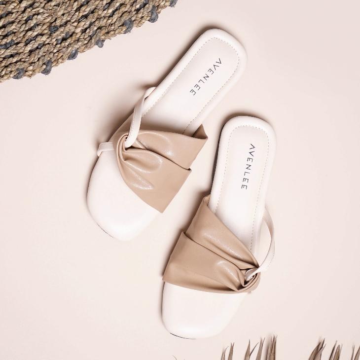 LIMITED AVENLEE YUME - SANDAL WANITA FLAT TEPLEK SOL KARET PREMIUM