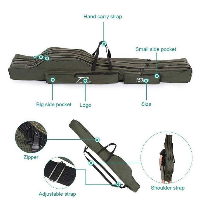 Tas Pancing Joran Portable Fishing Bag - 1680D - 150 cm LJ