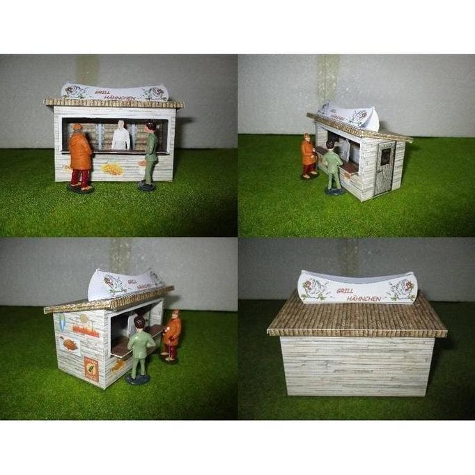 DIY Papercraft Pola Diorama Toko Makanan Panggang (DIY=Kertas)